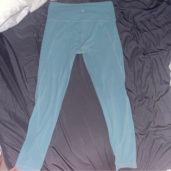 Athleta Teal High-Waisted Leggings - Picture 2 of 6